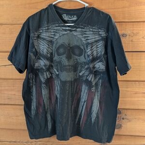 Helix Black Skull Graphic Men's Shirt